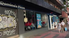 Herido de un disparo en una pizzera de Madrid