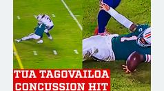 Tua Tagovailoa hit that sent him into concussion protocol 