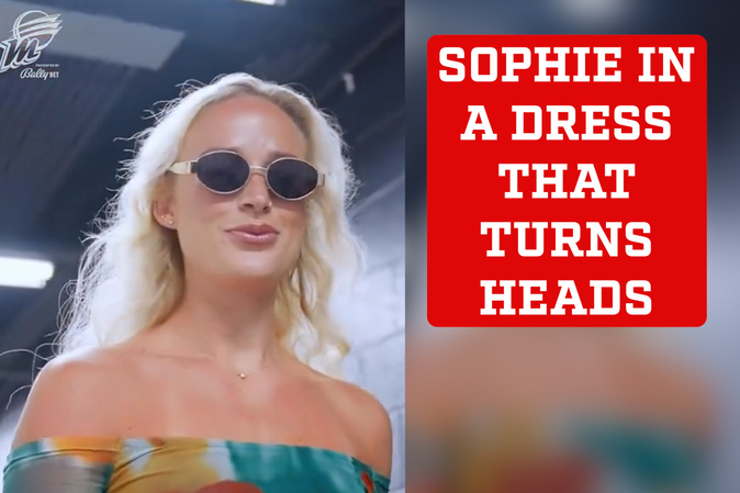 Sophie Cunningham 'crosses the line' at the WNBA in a dress that turns heads