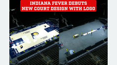 Indiana Fever unveils spectacular new court with logo