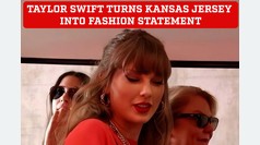 Taylor Swift transforms Kansas City jersey into a bold fashion statement