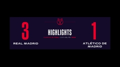 Copa del Rey (Cuartos de final): Resumen y goles del Real Madrid 3-1 Atlético de Madrid