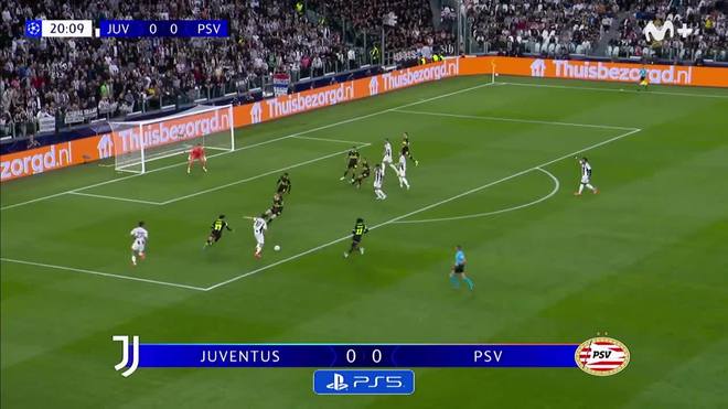 Kenan Yildiz driblando em campo pela Juventus