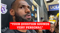 LeBron James let a reporter know he did not like his question about the Denver Nuggets