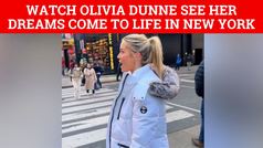 Olivia Dunne reacts to seeing her dreams come true on Times Square billboard