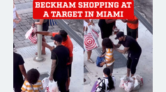 David Beckham spotted shopping for bargain in Miami with his daughter