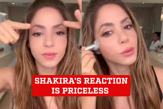 Phản ứng bất ngờ của Shakira với người giúp việc vô tình làm gián đoạn video Tiktok của cô