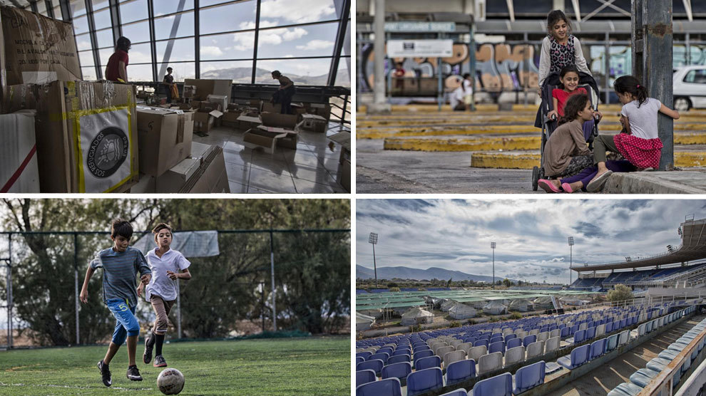 A Collage Of Olympic Stadium