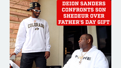 Deion Sanders confronts son Shedeur over Father's Day gift