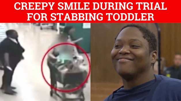 Bionca Ellis creepy smile during murder trial for stabbling toddler ...