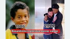 Ronaldinho reflects on his glorious football career in video