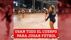 En Brasil tienen talento para el fútbol en cada parte de su cuerpo