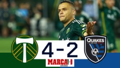 Cabecita Rodrguez marca el camino de la remontada | Portland 4-2 San Jos | MLS | Resumen y goles
