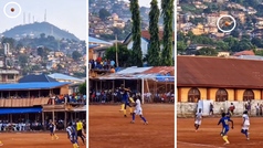 La viral jugada de fútbol 'aéreo': en 45 segundos el balón sólo toca el suelo 8 veces