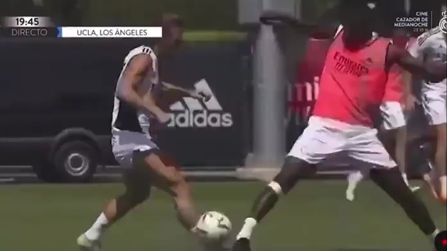 First Hazard and now Modric, reckless Rudiger in training - MarcaTV