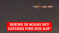 VIDEO - Boeing from Miami International Airport cathes fire mid air