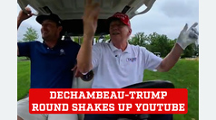 Bryson DeChambeau's round with Donald Trump shakes up YouTube