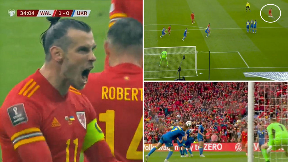 Bale dispara, Yarmolenko desva sin querer... y Gales estar en el Mundial de Qatar!
