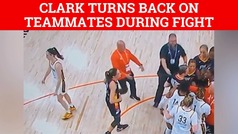 Caitlin Clark turns back on Fever teammates during scuffle with Phoenix Mercury