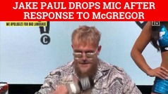Jake Paul responds to Conor McGregor and drops the mic