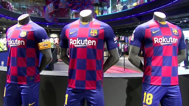 Barcelona checkered jersey discount