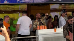 McGregor parties with Love Island star in Wayne Lineker's Ibiza club