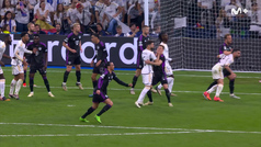 As fue el gol anulado al Real Madrid por falta de Nacho con 0-1 en el marcador
