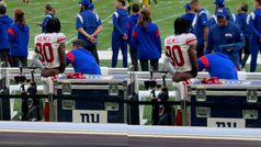 Darnay Holmes gets treatment that looks weirdly sexual during Giants vs Packers game