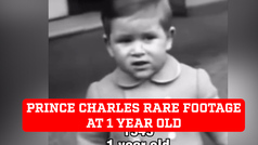 Rare video footage shows Prince Charles at one year old in 1949