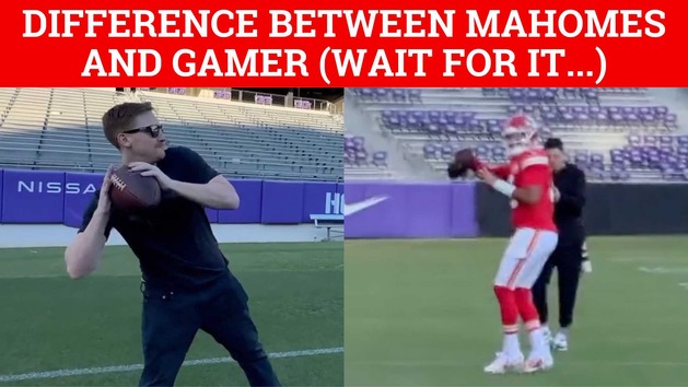 Patrick Mahomes behind the back pass puts online gamer to shame - MARCA ...