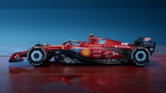 Ferrari revela el nuevo diseo de su monoplaza con tonos azules  para el GP de Miami