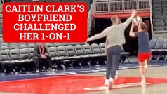 Caitlin Clark's boyfriend challenges her basketball abilities one-on-one