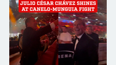 Julio Csar Chvez steals spotlight as he arrives for Canelo-Munguia bout at the arena