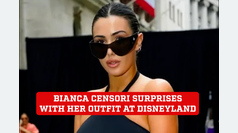 Bianca Censori, wife of Kanye West, surprises with her outfit during her Disneyland ride