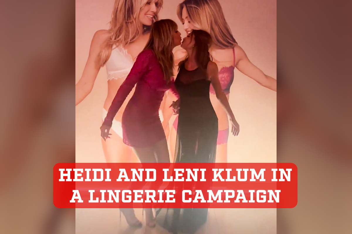 Striking lingerie campaign unites Heidi and Leni Klum - MarcaTV