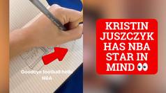 Kristin Juszczyk drops sneak peak of first custom jacket for major NBA star