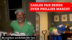 Eagles fans troll Bills fans by running into their house and humping inflatable mascot
