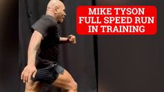 Mike Tyson posts video of his scary running speed aimed at Jake Paul