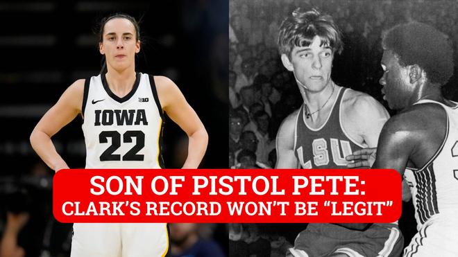 Caitlin Clark on track to smash Pistol Pete's record - But Maravich's son  has a controversial take