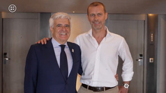 Ceferin se ve con Rocha y la UEFA respalda el Mundial 2030