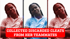 She decided to collect discarded cleats from her teammates, why?