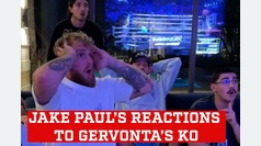 Jake Paul's reaction to Gervonta Davis knockout againts Frank Martin