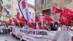 Sindicatos protestan en Valencia contra los "recortes"