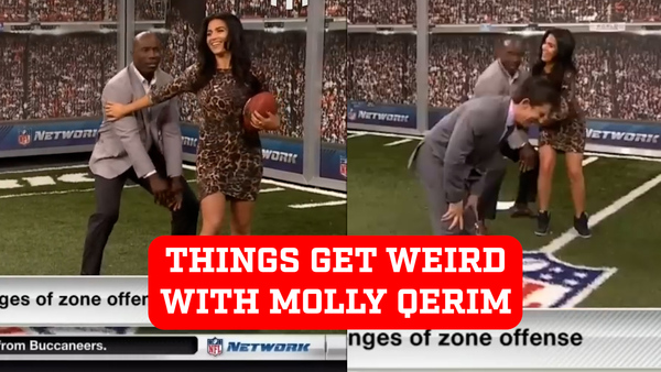 NFL legend's inappropriate gesture to Molly Qerim goes viral on social media | Marca