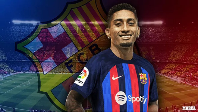 Raphinha, new player of the FC Barcelona
