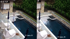 TJ Watt's hysterical viral video in which he takes an enexpected plunge in his home swimming pool