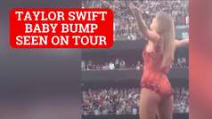 Video of Taylor Swift's baby bump sparking pregnancy rumors with Travis Kelce