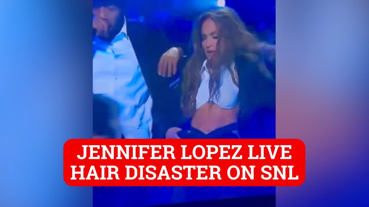 Jennifer Lopez embarrassing hair disaster while performing on Saturday  Night Live