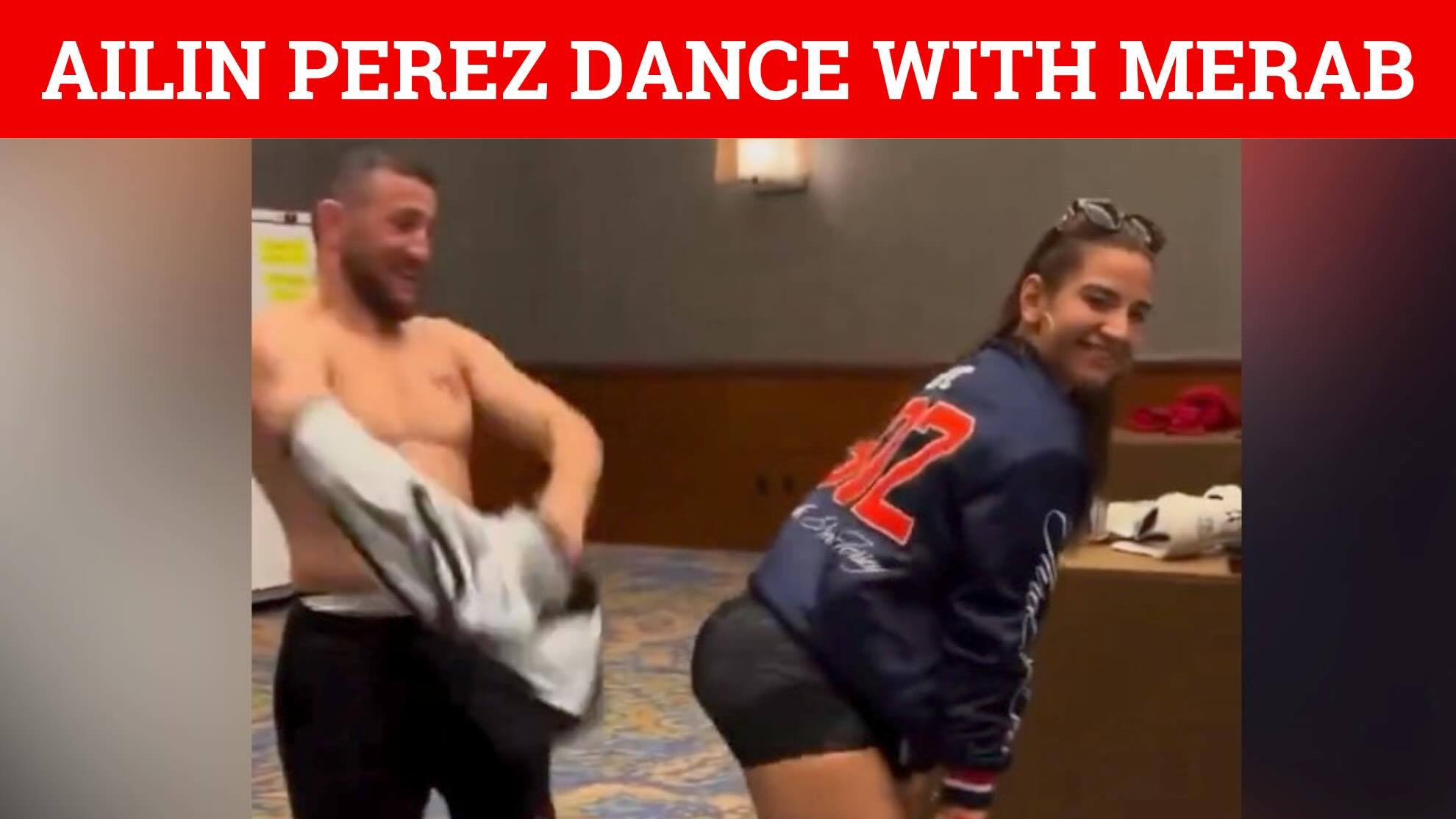 Video of Ailin Perez dancing with shirtless Merab Dvalishvili leaves UFC  fans speechless