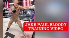 Jake Paul posts bloody training video to intimidate Mike Perry